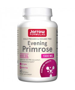 Jarrow Formulas Evening Primrose 1300 mg 60 мягких капсул, масло примулы вечерней