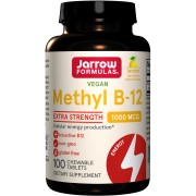Jarrow Formulas Methyl B-12 1000 mcg Lemon 100 chewable tabs