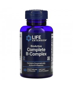 Life Extension Complete B-Complex 60 капсул, комплекс биоактивных витаминов группы B