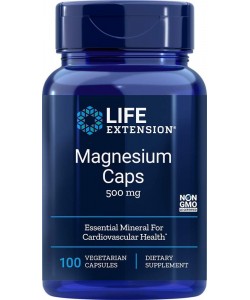 Life Extension Magnesium Caps 500 mg 100 капсул, магній