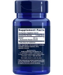 Life Extension NAD+ Cell Regenerator 300 mg 30 капсул, NR (никотинамид рибозид)
