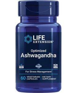 Life Extension Optimized Ashwagandha 60 капсул, екстракт ашваганда