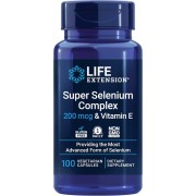 Life Extension Super Selenium Complex 200 mcg & Vitamin E 100 veg caps