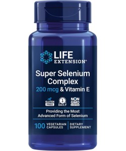 Life Extension Super Selenium Complex 200 mcg & Vitamin E 100 капсул, селен з вітаміном E