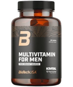Biotech USA Multivitamin For Men from organic sources 60 таблеток, мультивітаміни для чоловіків з органічних джерел