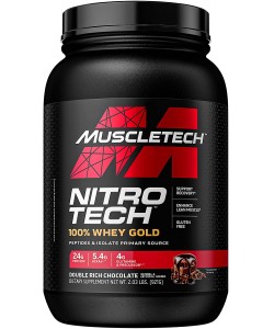 Muscletech Nitro Tech 100% Whey Gold 910 грам, пептиди і ізолят сироваткового протеїну