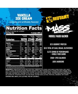 Mutant MASS Extreme 2720 грам, високоякісний гейнер Mutant MASS Extreme 2720 грам, високоякісний гейнер