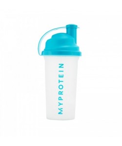 Myprotein Shaker MixMaster 700 ml, прозорий з голубою кришкою