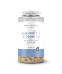 Myprotein Turmeric & Bioperine 60 капсул, куркума с экстрактом черного перца