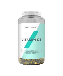 Myvitamins Vitamin D3 180 гелевих капсул, вітамін D3