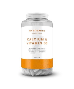 Myprotein Calcium & Vitamin D3 180 таблеток, кальций витамин Д3