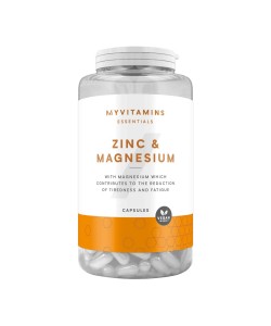 Myvitamins Zinc & Magnesium 90 капсул, магний и цинк, минералы