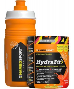 Namedsport HydraFit 400 грам + Sportbottle 550 мл, гіпотонічний напій зі смаком апельсина та спортивна пляшка Namedsport HydraFit 400 грам + Sportbottle 550 мл, гіпотонічний напій зі смаком апельсина та спортивна пляшка