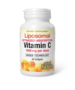 Natural Factors Liposomal Vitamin C 1000 mg 60 капсул, ліпосомальний вітамін С