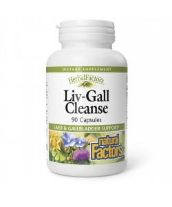 Natural Factors Liv-Gall Cleanse 90 капсул, питательные вещества и травы, для очищения печени и желчного пузыря