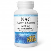 Natural Factors NAC N-Acetyl-L-Cysteine 500 mg 90 caps