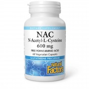 Natural Factors NAC N-Acetyl-L-Cysteine 600 mg 60 caps
