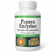 Natural Factors Papaya Enzymes 120 chewable tabs