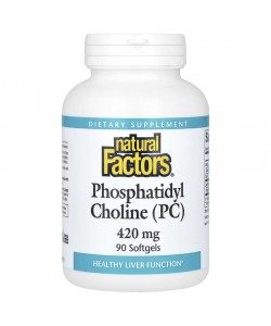 Natural Factors Phosphatidyl Choline 420 mg 90 капсул, фосфатидилхолін