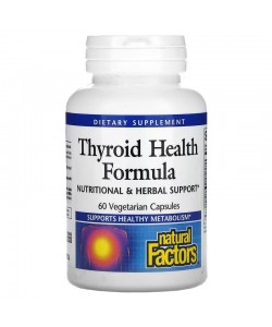Natural Factors Thyroid Health Formula 60 капсул, комплекс веществ, поддерживающих щитовидную железу