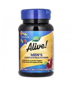 Nature's Way Alive! Men's Complete Multivitamin 50 таблеток, мультивітаміни для чоловіків