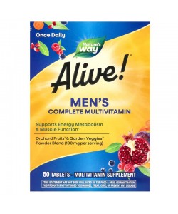 Nature's Way Alive! Men's Complete Multivitamin 50 таблеток, мультивитамины для мужчин