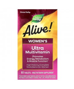Nature's Way Alive! Women’s Ultra Potency Complete Multivitamin 60 таблеток, мультивитамины для женщин