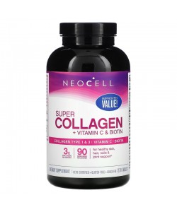Neocell Super Collagen + C & Biotin 270 таблеток, гідролізовані колагенові пептиди