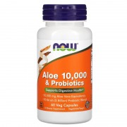 Now Foods Aloe 10,000 & Probiotics 60 caps