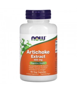 Now Foods Artichoke Extract 450 mg 90 капсул, екстракт артишоку іспанського