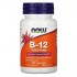 Now Foods B-12 1000 mcg 100 пастилок, цианокобаламин с фолиевой кислотой