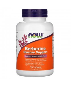 Now Foods Berberine Glucose Support 90 капсул, берберин (гидрохлорид)