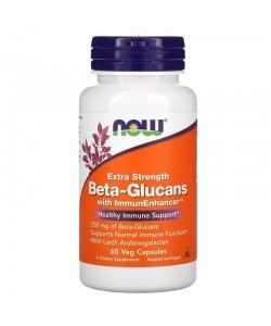 Now Foods Beta-Glucans with ImmunEnhancer™ 60 капсул, бета-глюкани з ImmunEnhancer