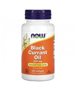 Now Foods Black Currant Oil 500 mg 100 мягких капсул, масло черной смородины