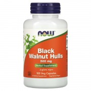 Now Foods Black Walnut Hulls 500 mg 100 caps