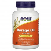 Now Foods Borage Oil 1000 mg Concentration GLA 60 softgels