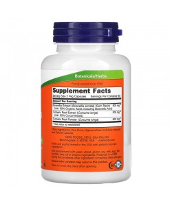 Now Foods Boswellia Extract 250 mg 120 капсул, екстракт босвелії та екстракт кореня куркуми