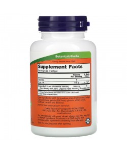 Now Foods Boswellia Extract 500 mg 90 м'яких капсул, екстракт босвелії