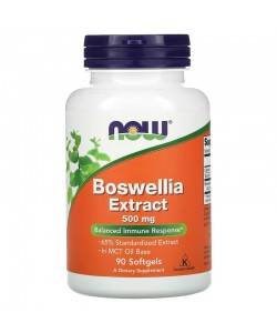 Now Foods Boswellia Extract 500 mg 90 мягких капсул, экстракт босвелии