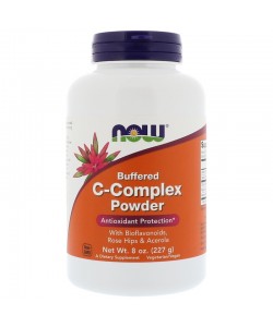 Now Foods Buffered C Complex Powder 227 грам, буферизована форма вітаміну С з додаванням фруктових біофлавоноїдів