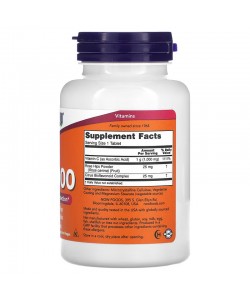 Now Foods C-1000 With Rose Hips & Bioflavonoids 100 таблеток, витамин С + шиповник и биофлавоноиды