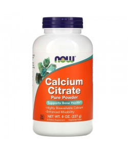 Now Foods Calcium Citrate 227 грам, кальцій цитрат