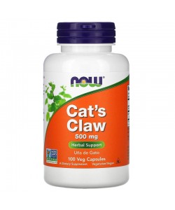 Now Foods Cat's Claw 500 mg 100 капсул, кошачий коготь