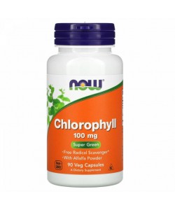 Now Foods Chlorophyll 100 mg 90 капсул, хлорофилл