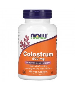 Now Foods Colostrum 500 mg 120 капсул, молозиво