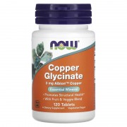 Now Foods Copper Glycinate 3 mg 120 tabs