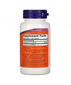  Now Foods CoQ10 30 mg 60 м'яких капсул, коензим Q10