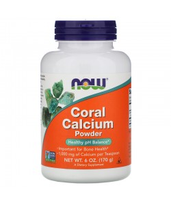 Now Foods Coral Calcium 170 грамм, порошок кораллового кальция