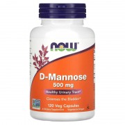 Now Foods D-Mannose 500 mg 120 caps