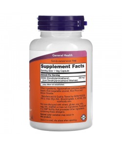 Now Foods DMAE 250 mg 100 капсул, ДМАЕ (диметиламіноетанол)